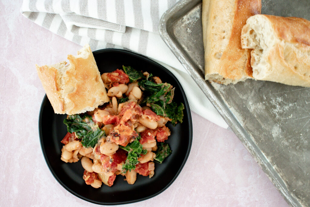 sauteed kale and white beans