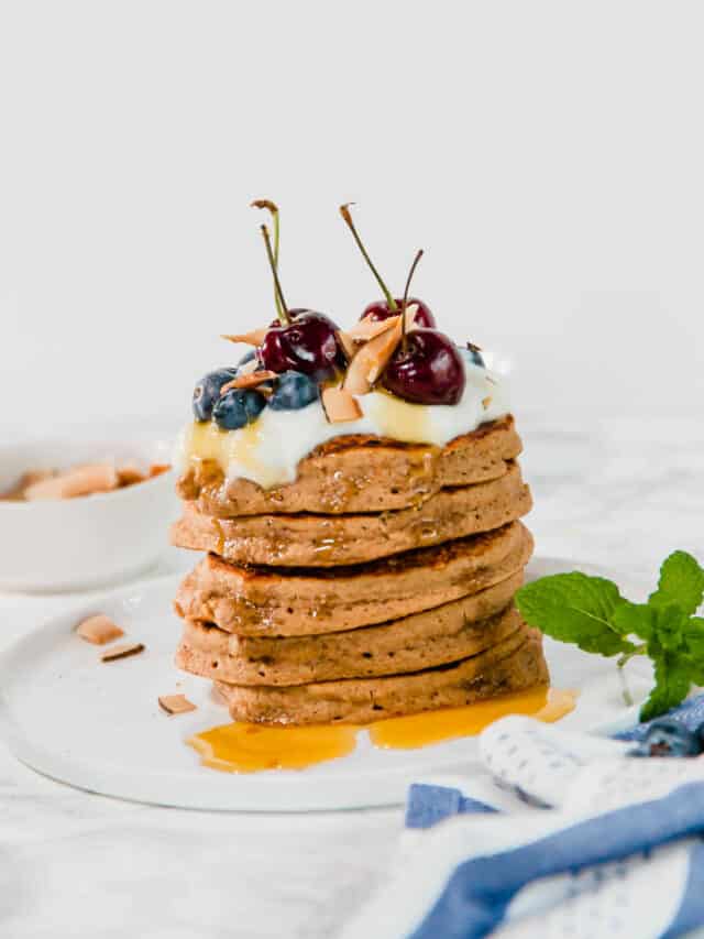 Vegan Oatmeal pancakes