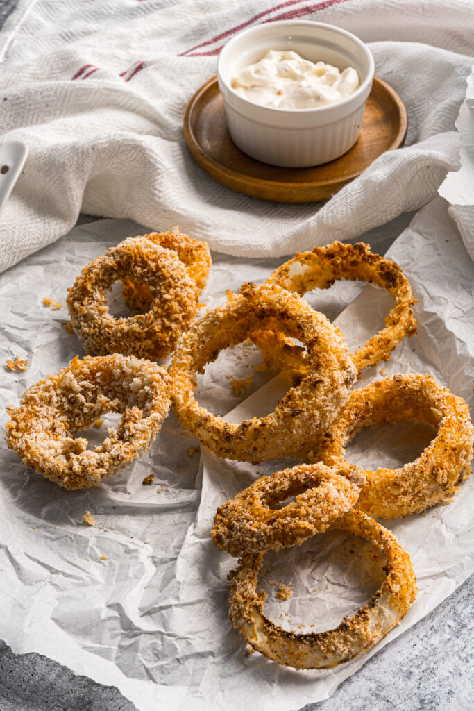 Vegan Air Fryer Onion Rings Recipe