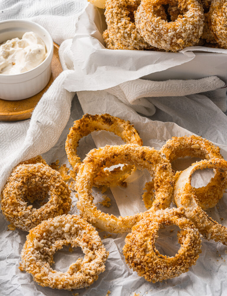 Crispy Vegan Air Fryer Onion Rings Recipe