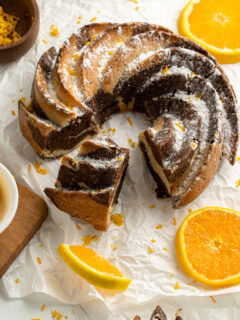 Chocolate Orange Marble Bundt Cake