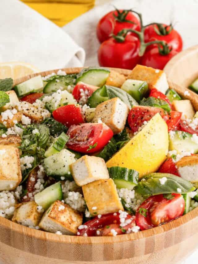 Couscous & Tofu: The Vegan Salad You Need!