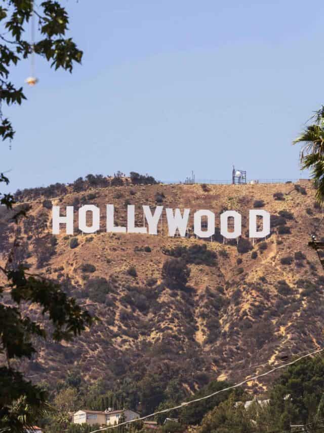 Hollywood sign in hollywood, california.
