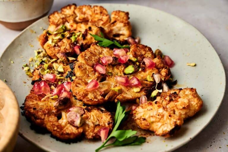 Oven Roasted Vegan Cauliflower Steaks Recipe - Two City Vegans