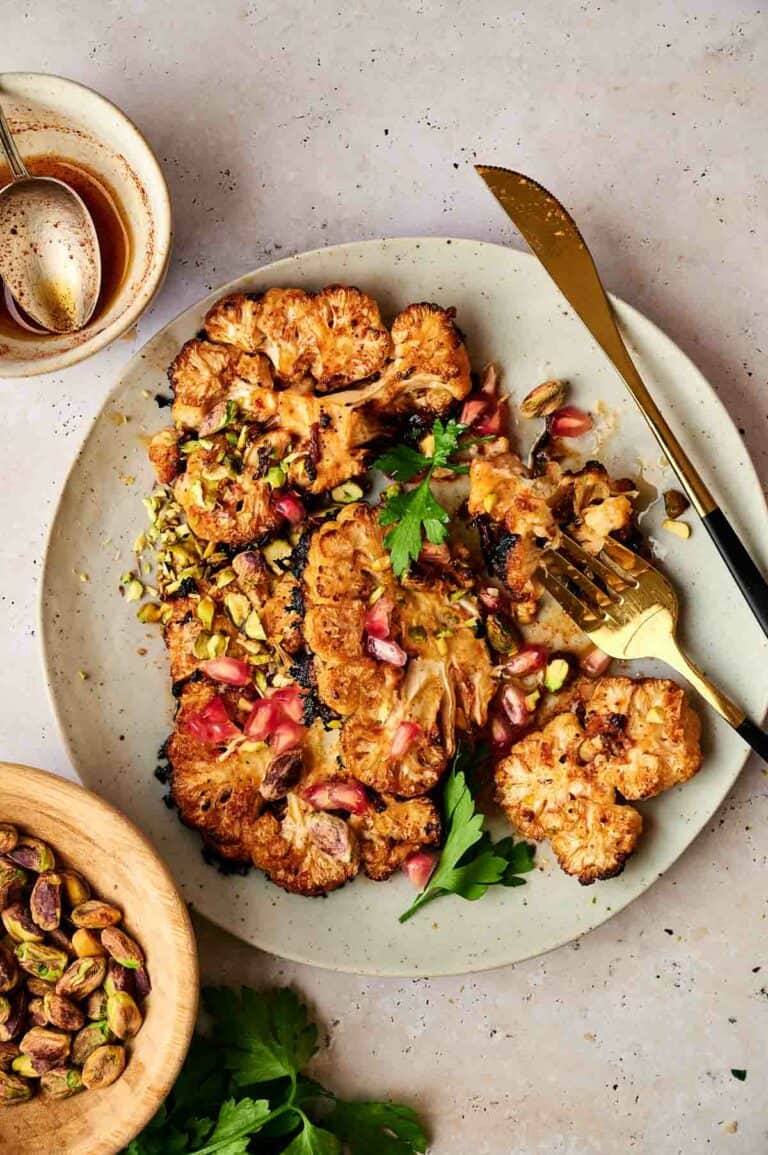 Oven Roasted Vegan Cauliflower Steaks Recipe - Two City Vegans