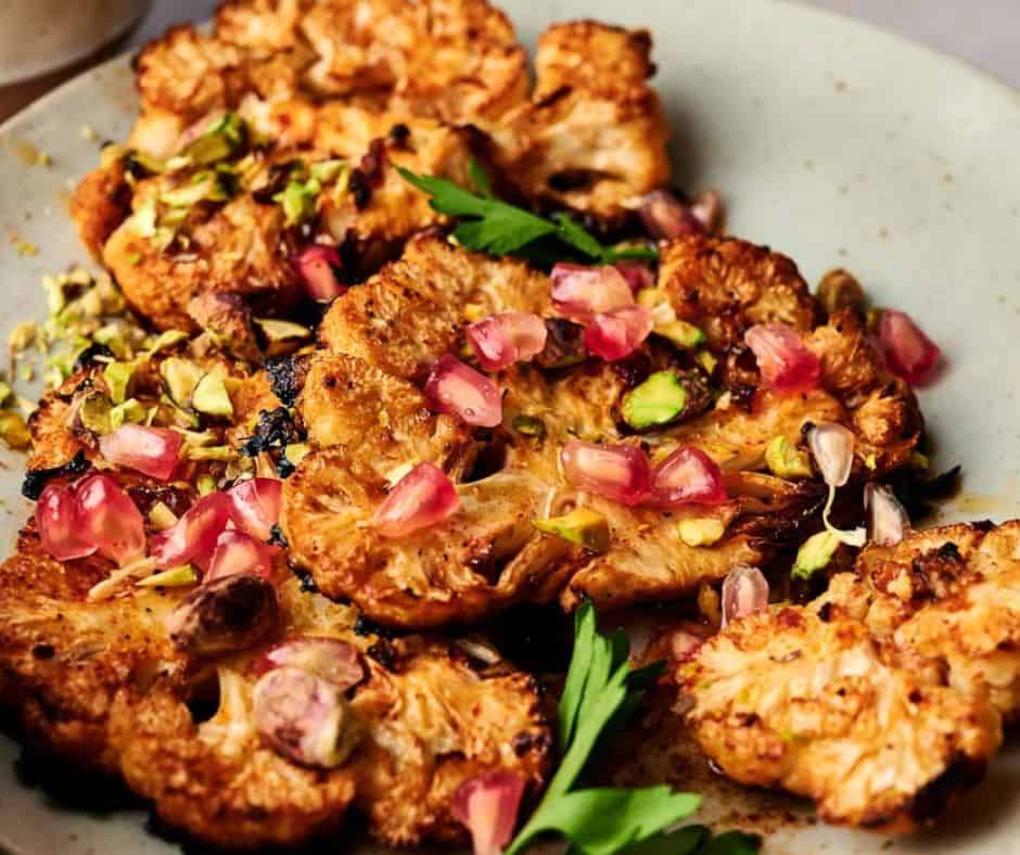 Oven Roasted Vegan Cauliflower Steaks Recipe - Two City Vegans